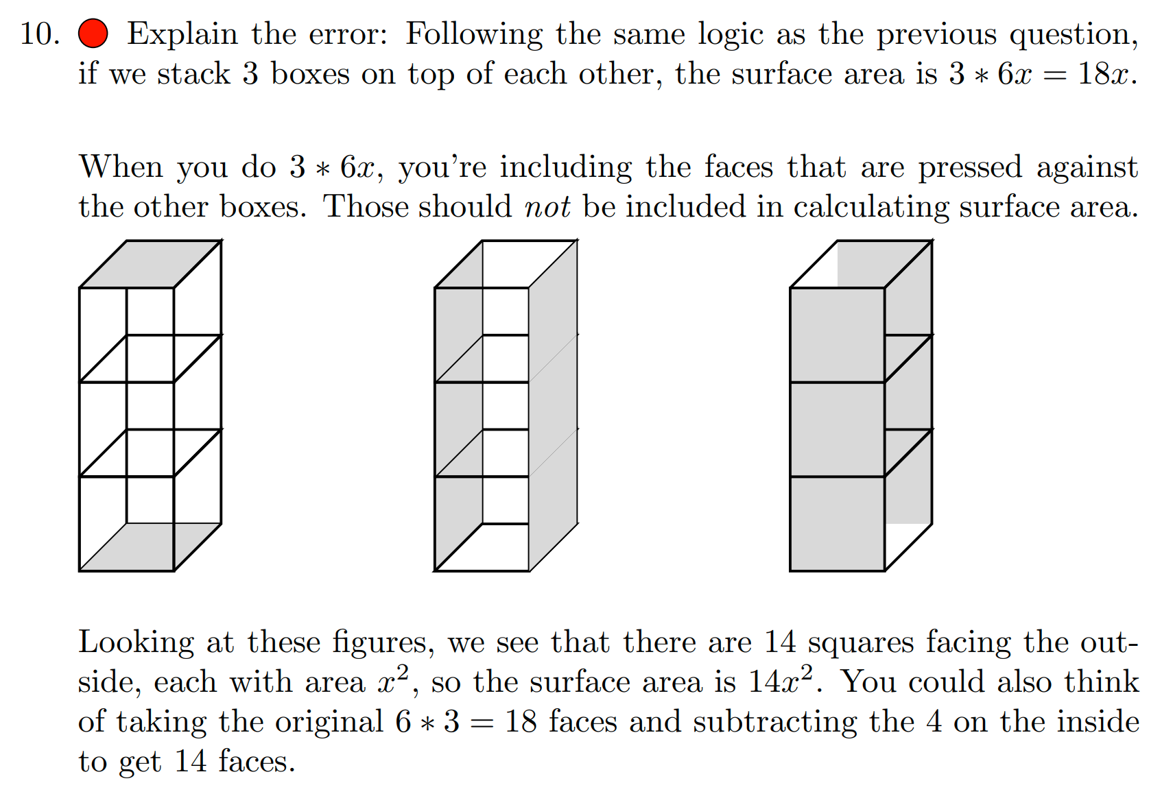 Worked example from the book